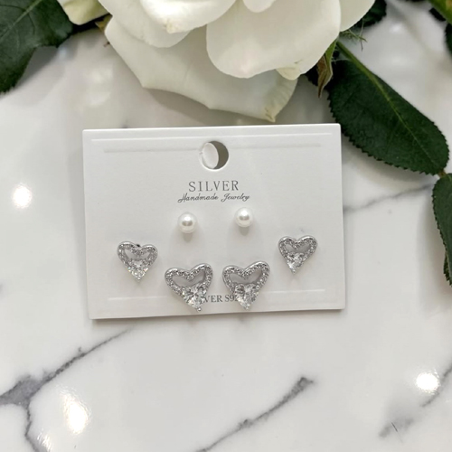 HeartGlowTrioStuds