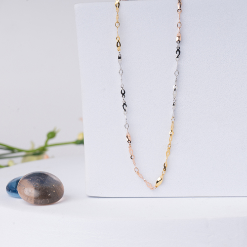 Triple Tone Silver Chain