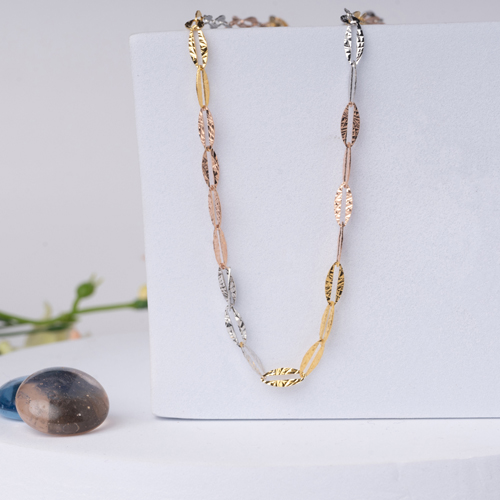 Trinity Leaf Silver Chain